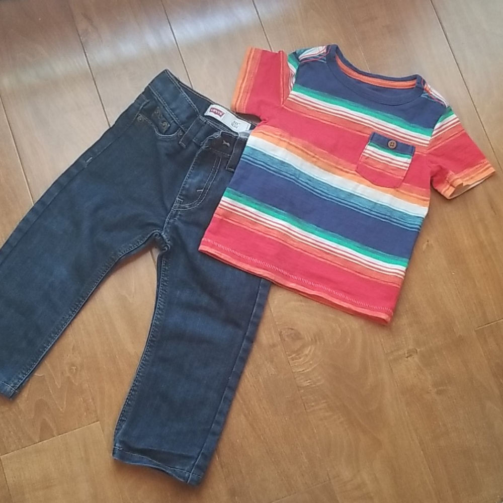 Boys jeans and shirt combo